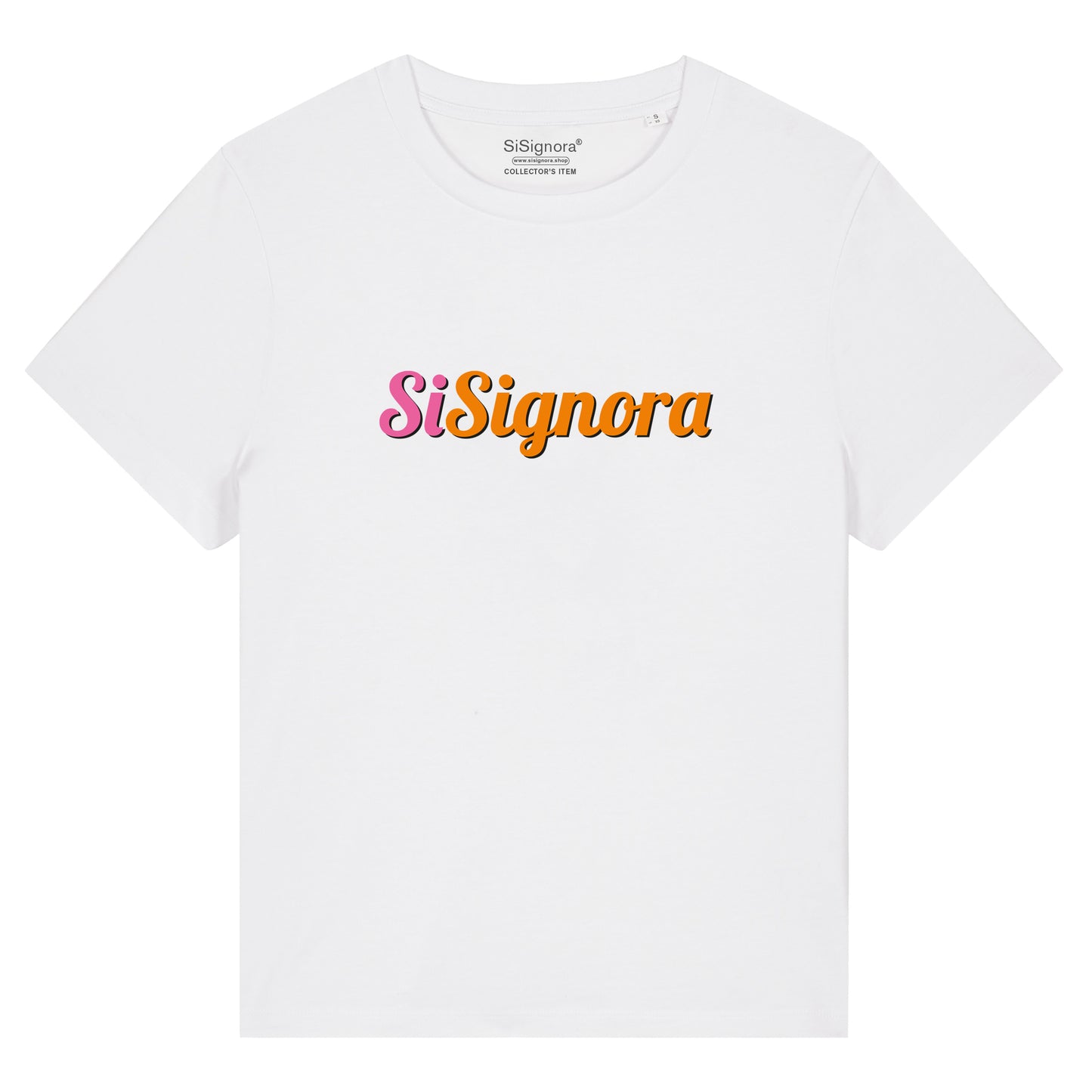 T-Shirt mit Print SISIGNORA orange