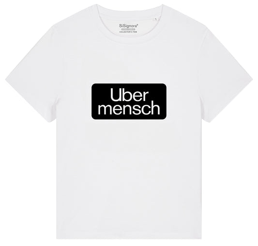 T-Shirt mit Print UBERMENSCH