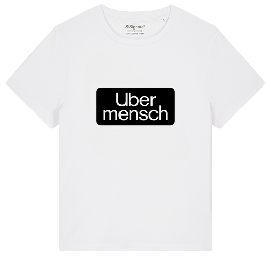 T-Shirt mit Print UBERMENSCH