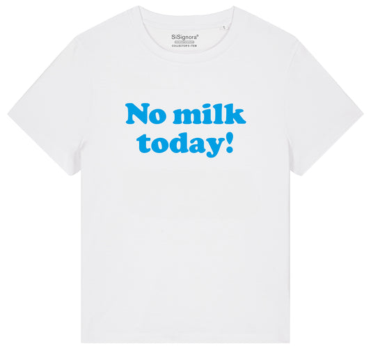 T-Shirt mit Print NO MILK TODAY