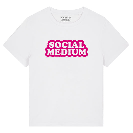 T-Shirt mit Print SOCIAL MEDIUM